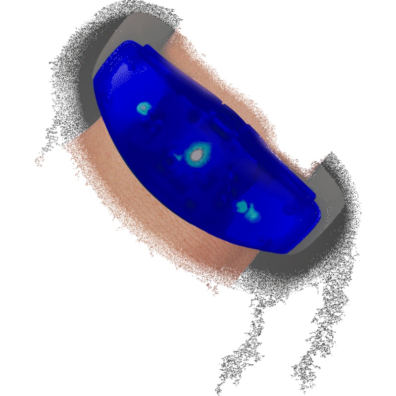 LED Blue Stretchy Bangle Bracelet