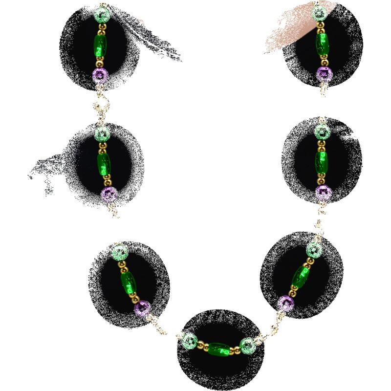 LED Mardi Gras 34" Bead Necklace