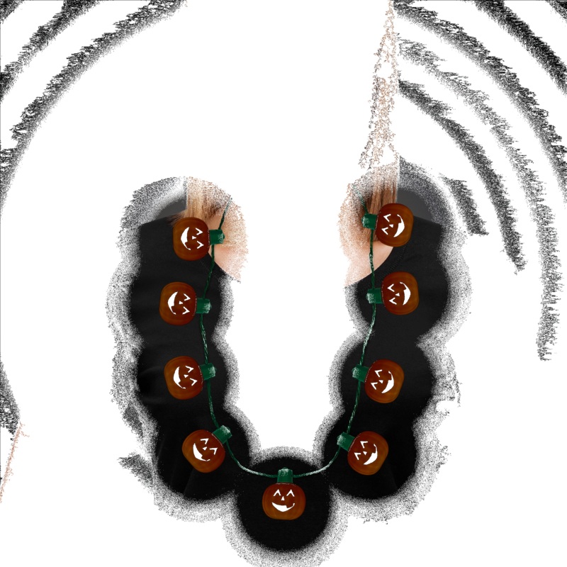 LED Pumpkin Necklace