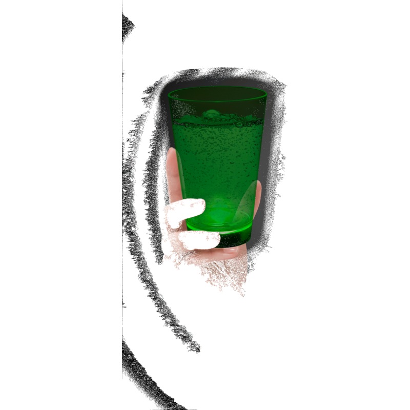 Neon Green LED 12 oz. Cup