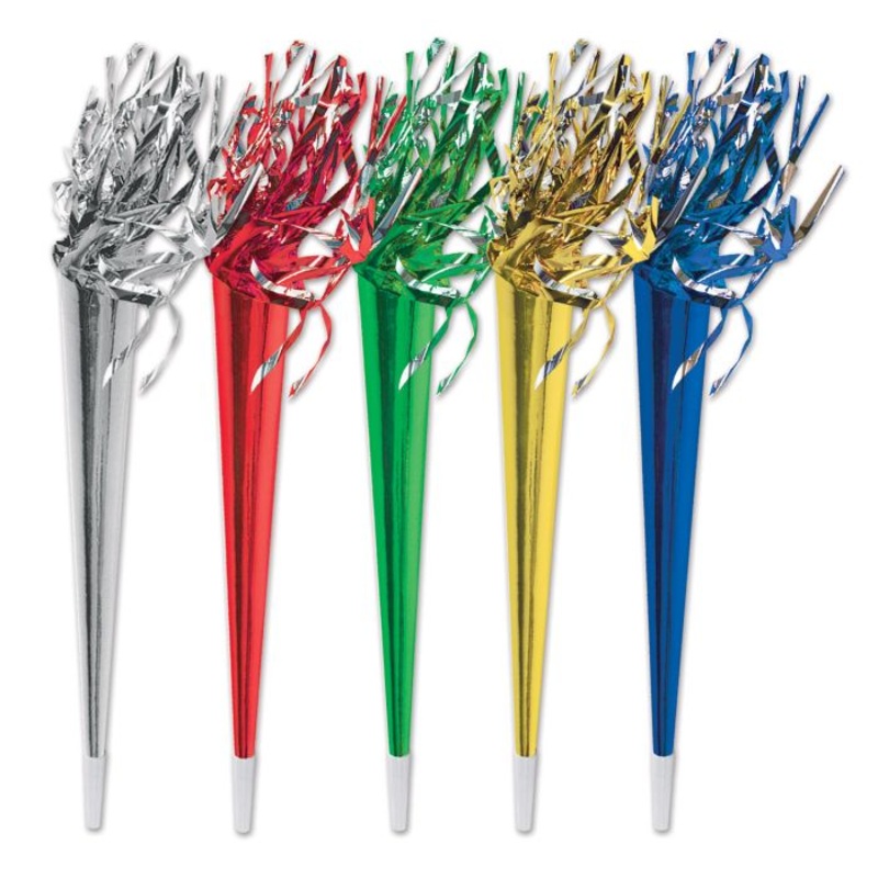25 inch Assorted Tasseled Trumpets 3ct