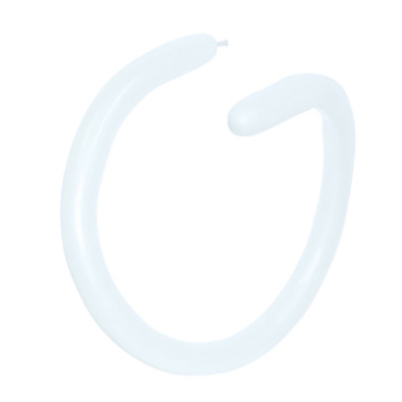 260S SEMPERTEX FASHION WHITE MODELLING LATEX BALLOONS (PACK OF 100)