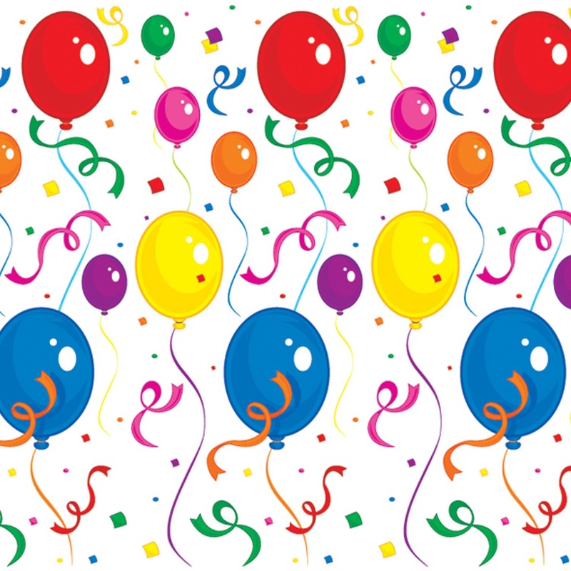 6 Pack Beistle Balloons/Confetti Backdrop
