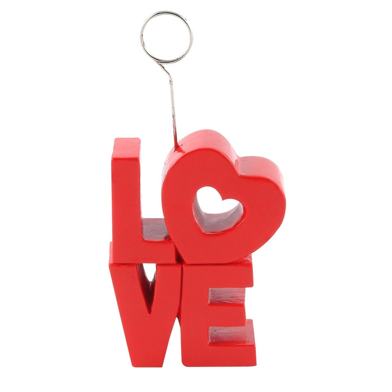 6 Pack Beistle Valentine's Day Red Love Photo/Balloon Holder