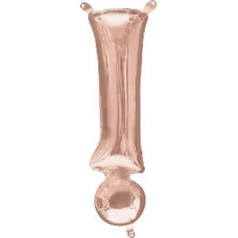 Air Filled Rose Gold Symbol ! Balloon