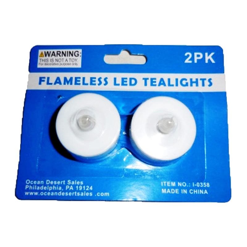 Flameless LED Tealights (2Pk)