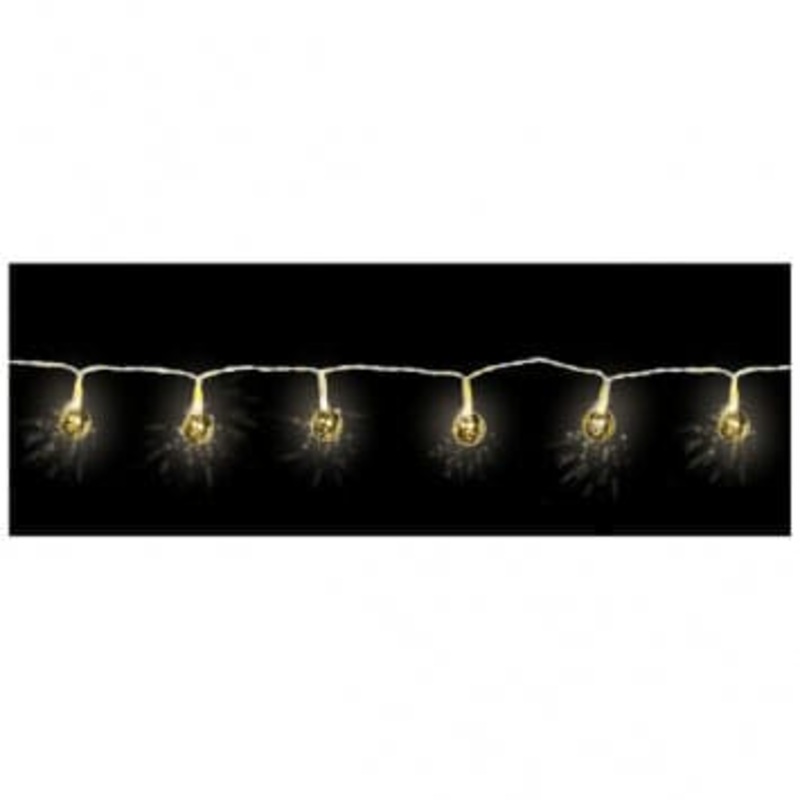 Gold Mercury Mini Globes LED String Lights