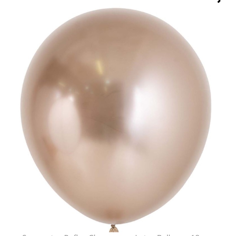 SEMPERTEX REFLEX CHAMPAGNE 45CM LATEX BALLOONS (PACK OF 6)