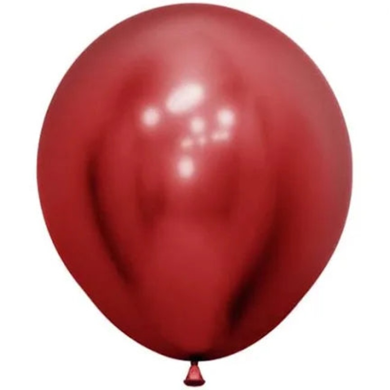 SEMPERTEX REFLEX CRYSTAL RED 45CM LATEX BALLOONS (PACK OF 6)