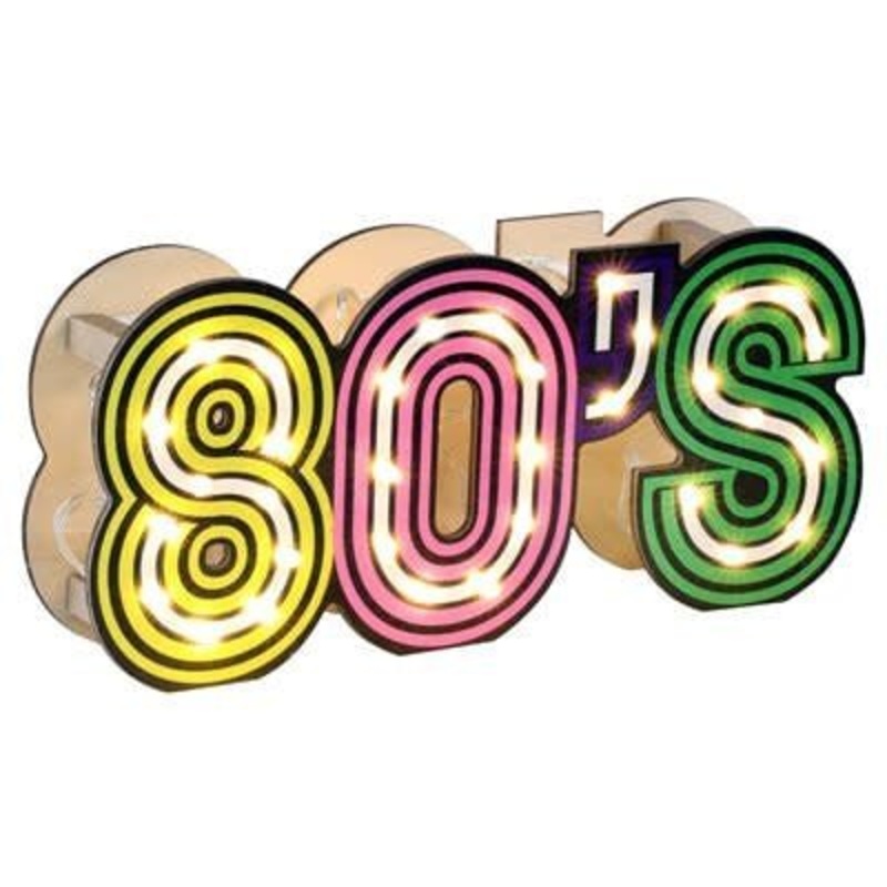 80'S Chiffres Lumineux Led Multicolore