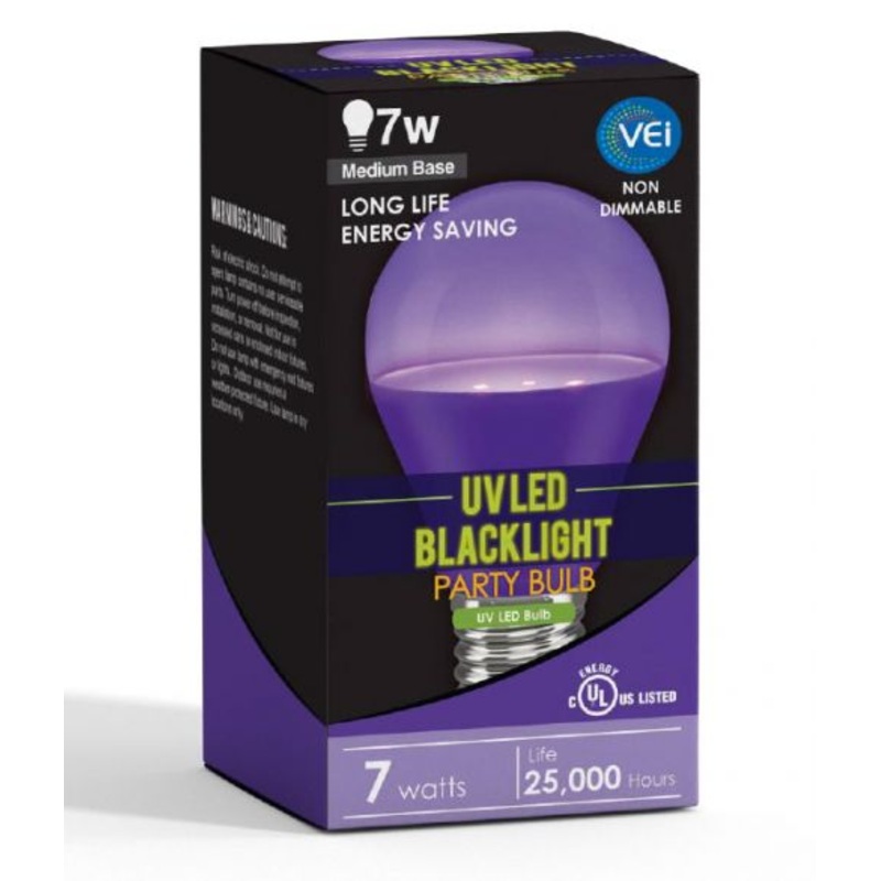 Bulbe Black Light Led De 7 Watts
