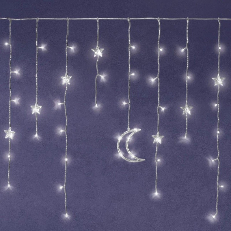 Eid Celebration LED Lighted Star and Moon Decoration