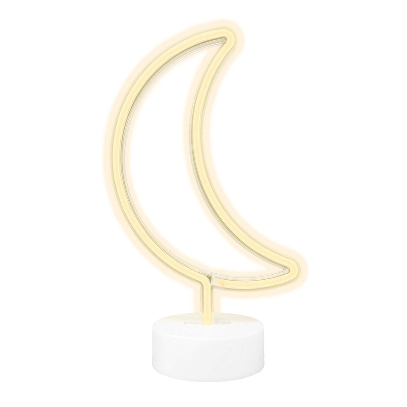 Eid Celebration Moon Standing LED Light, 11 x 6 Inches, 1 Count