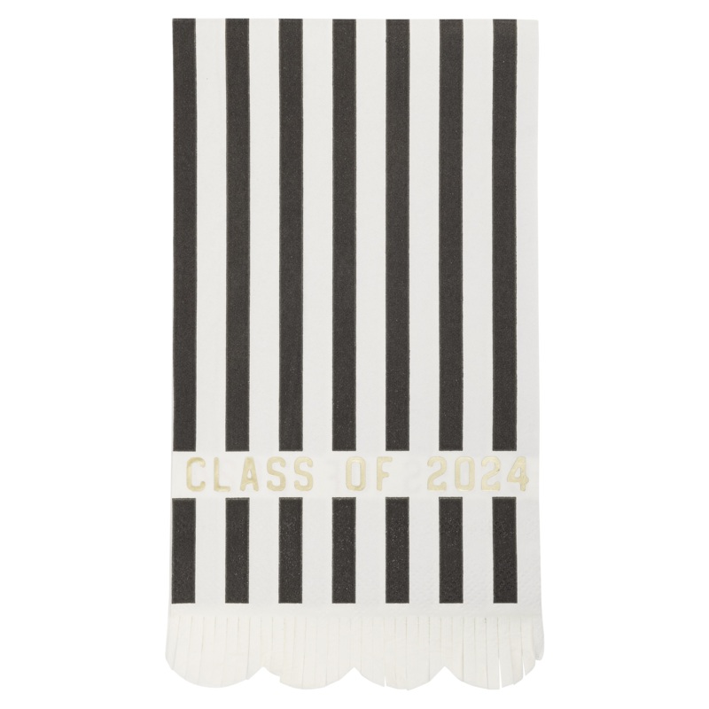 Foiled Class of 2024 Fringe Paper Dinner Napkin