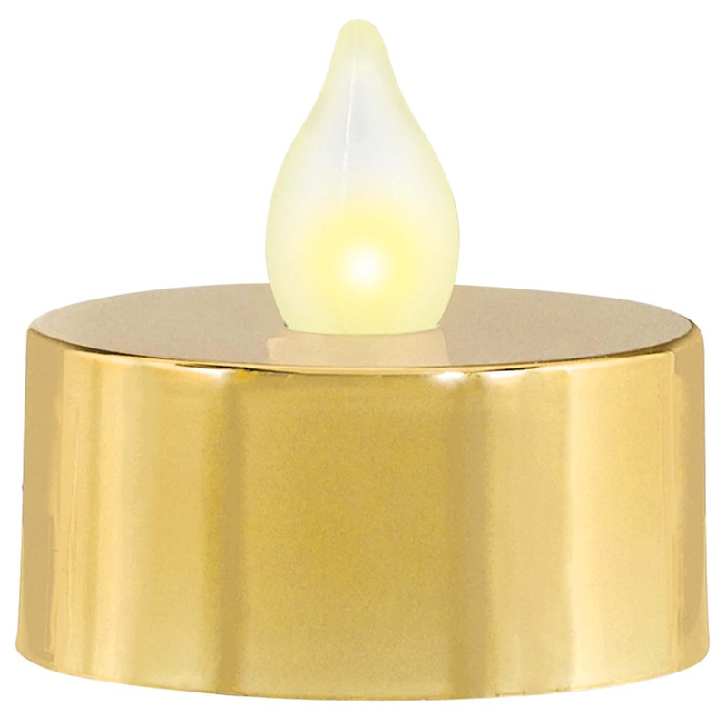 Gold LED Tea Lights 18pcs