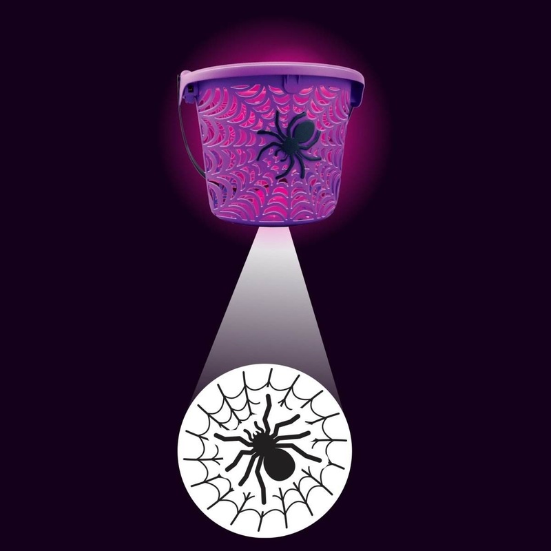 Halloween LED Spiderweb Projection Bucket (1ct)