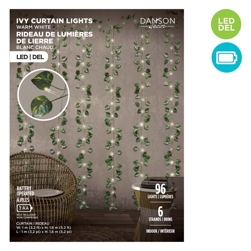 Ivy Garland with LED Lights, 36 inches, 1 Count