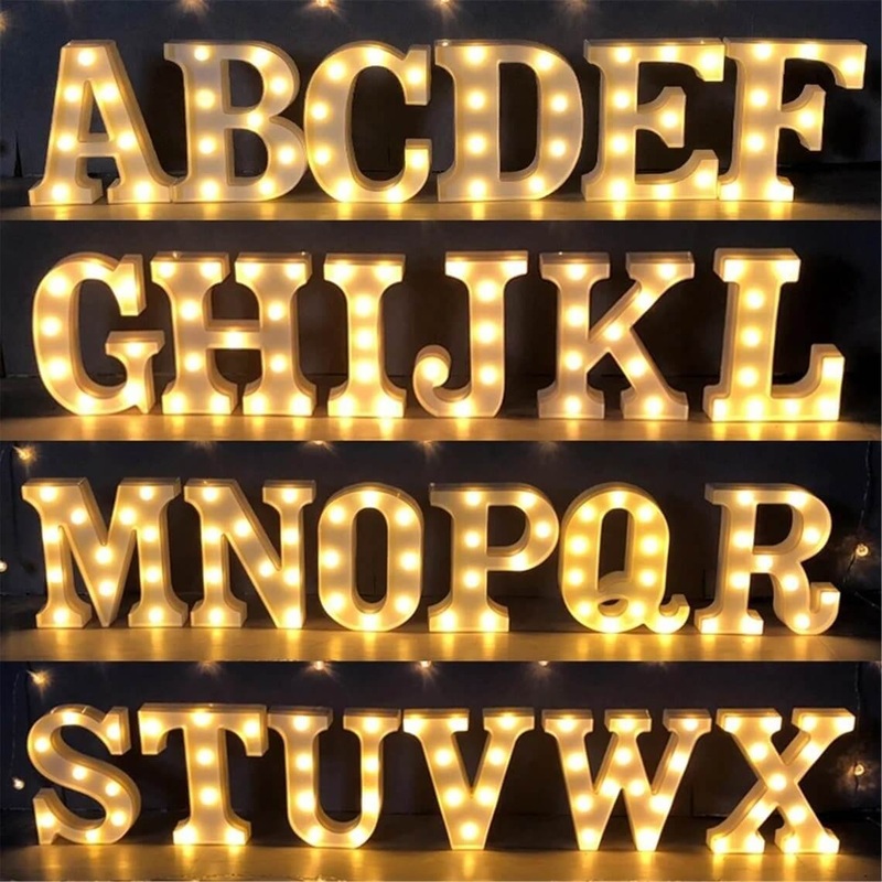 LED Light Up Alphabet Letter & Symbol Sign