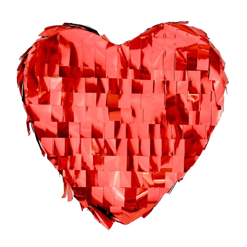 Red Mini Heart Filled Piata