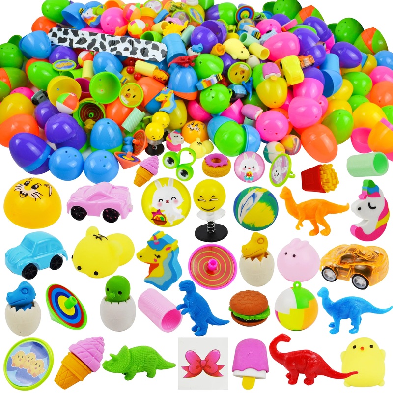 160Pcs Assorted Toys Prefilled Easter Eggs