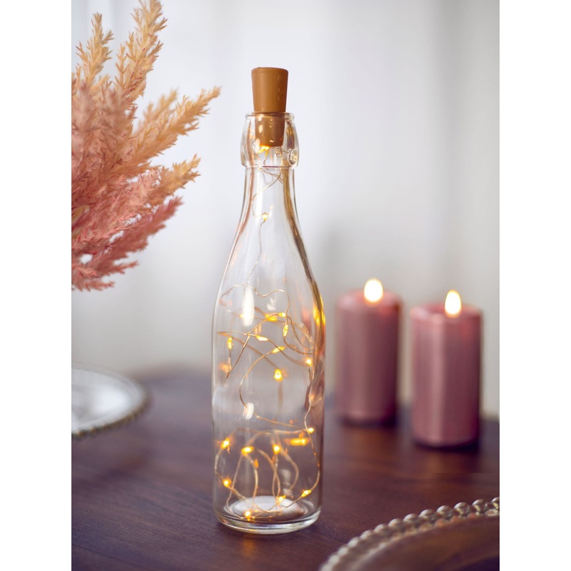 Bottle LED String Lights With Cork