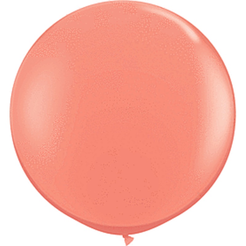 Coral 3 ft  Qualatex Professional Quality Latex Balloon 2 count package