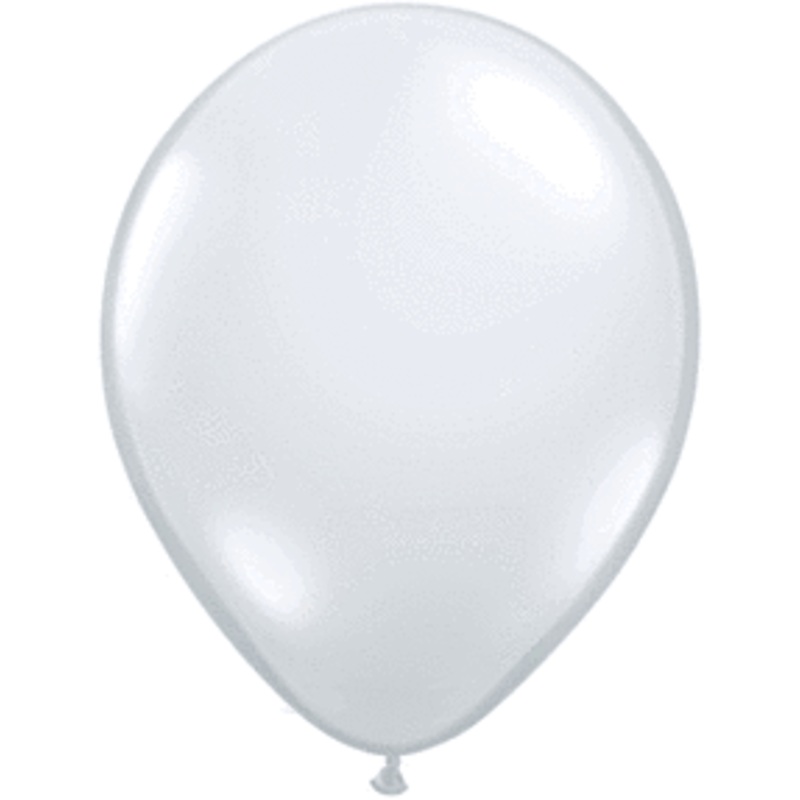 Diamond Clear 5 inch Qualatex Professional Quality Latex Balloon 100 count package