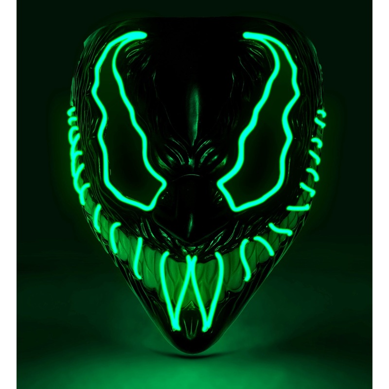 Green LED Venom Mask