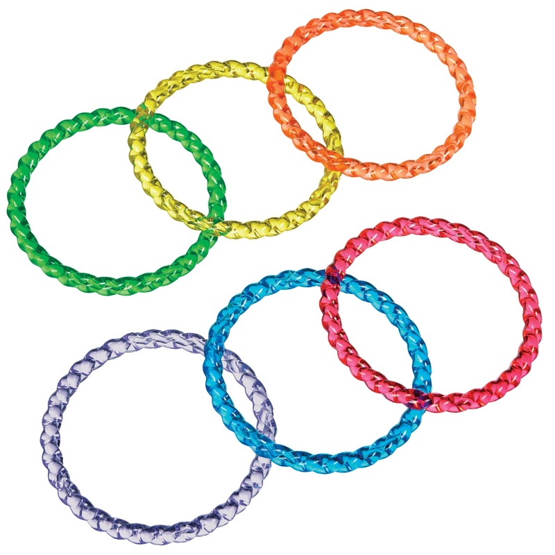 Jeweled Bangle Bracelets 2 3/4"  Package of 16
