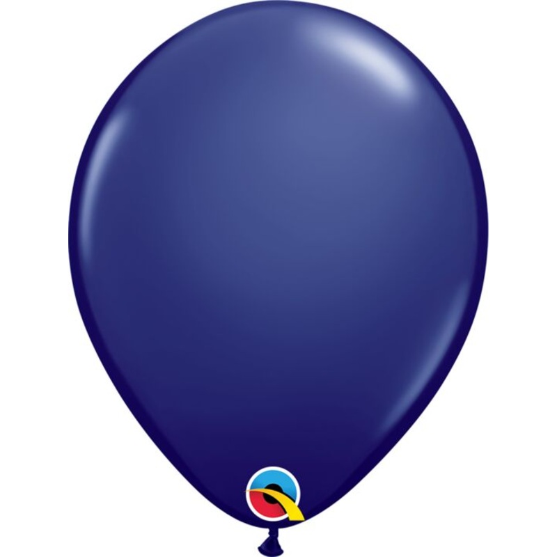 Navy Blue 11 inch Qualatex Profesional Quality Latex Balloon 100 count package