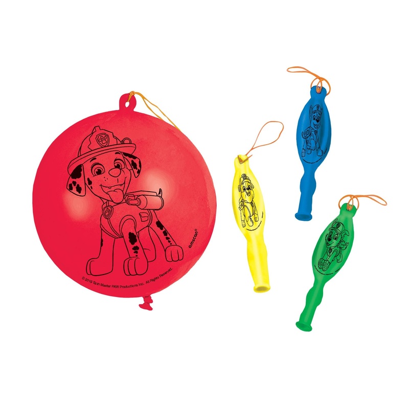 Paw Patrol Adventures Punch Balloons Package of 4