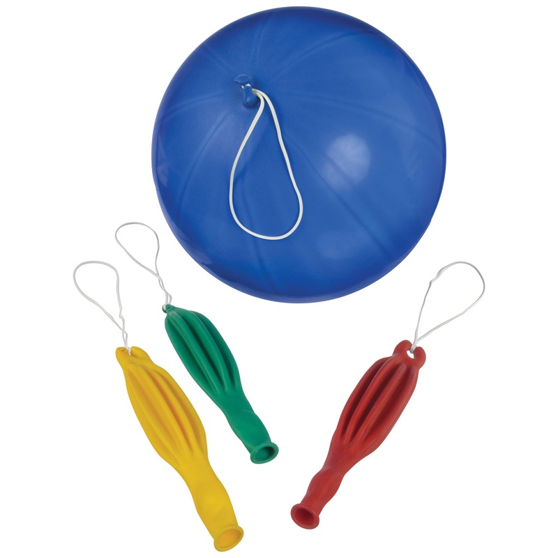 Primary Colored Latex Punch Balloons Package of 16