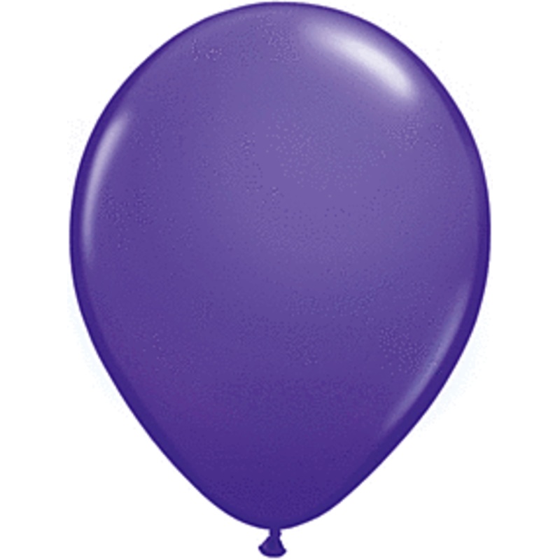 Purple Violet 11 inch Qualatex Profesional Quality Latex Balloon 100 count package