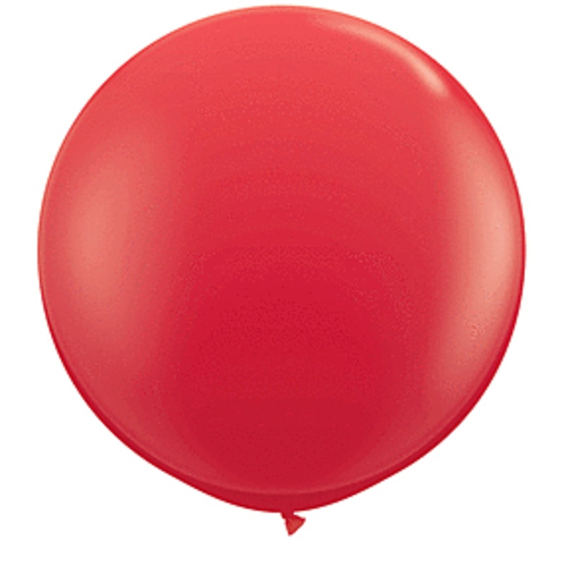 Red 3 ft  Qualatex Professional Quality Latex Balloon 2 count package