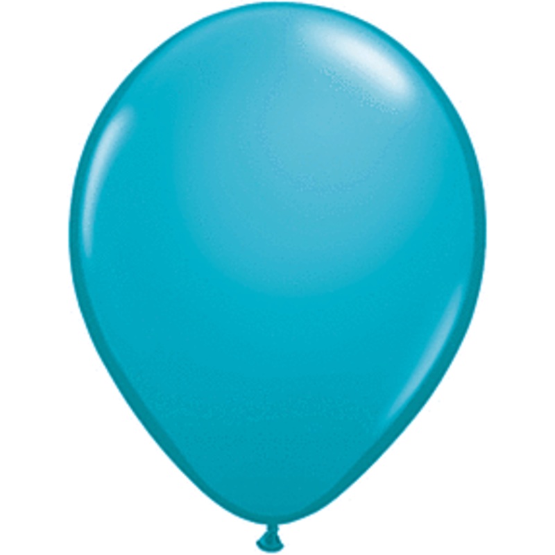 Tropical Teal 5 inch Qualatex Professional Quality Latex Balloon 100 count package