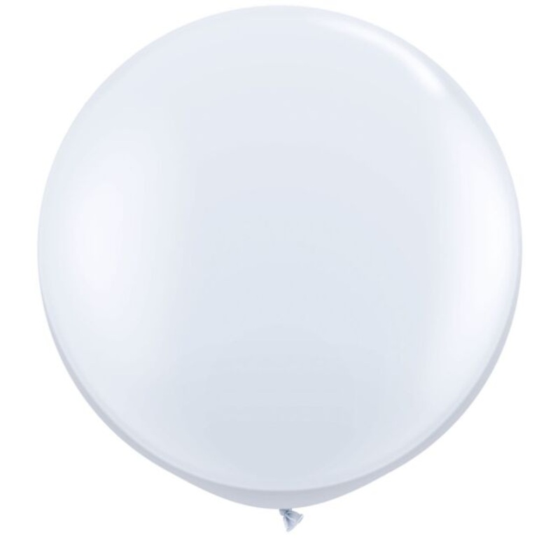 White 36"  Sempertex Professional Quality Latex Balloon 2 count package