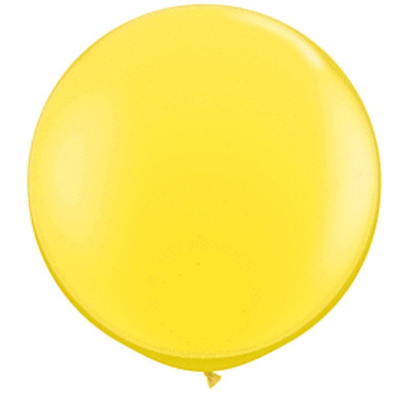 Yellow 3 ft  Qualatex Professional Quality Latex Balloon 2 count package