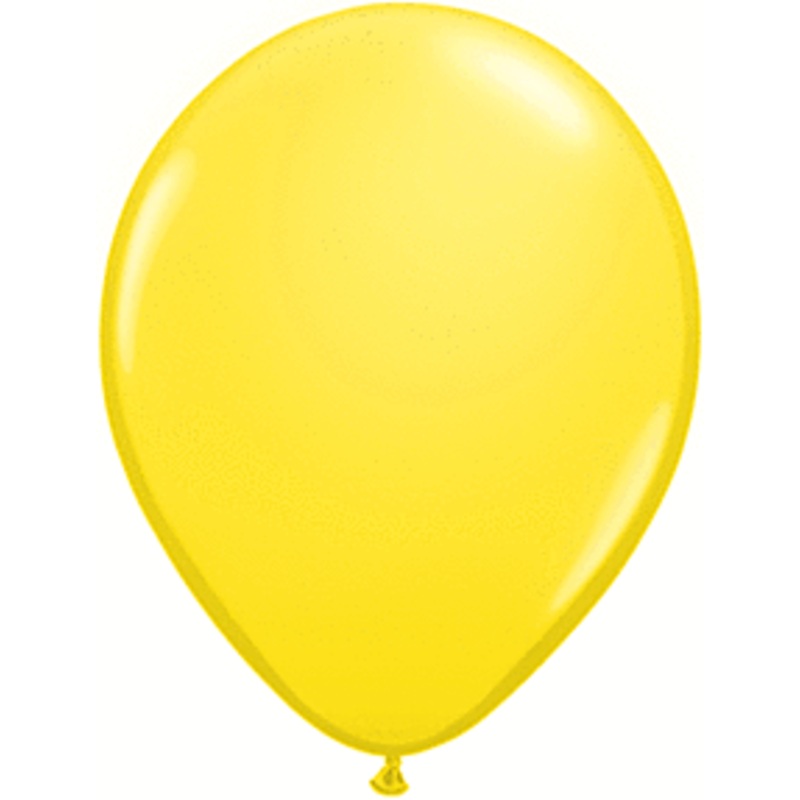 Yellow 5 inch Qualatex Profesional Quality Latex Balloon 100 count package