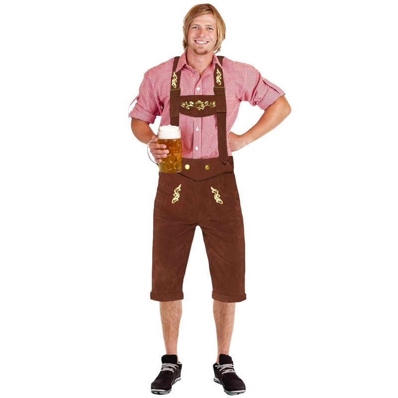 Bavarian Beer Man Mens Oktoberfest Lederhosen Costume