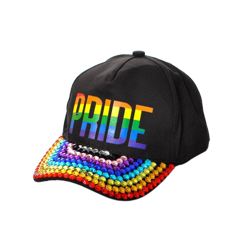 Bedazzled Rainbow Pride Mardi Gras Costume Hat