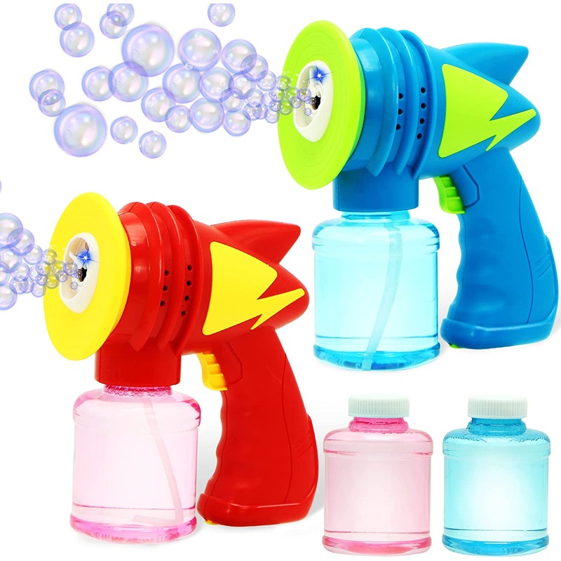 Bubble Guns with LED Lights, 2 Pieces