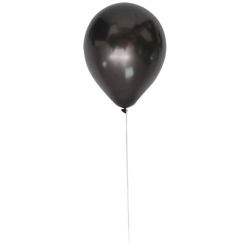 Ebony Black 25 Pack 30cm Latex Balloons