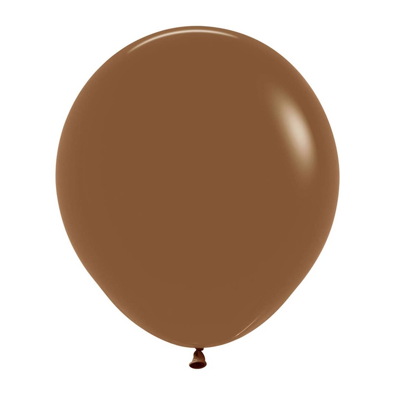 Fashion Coffee Brown 6 Pack 45cm Latex Balloons