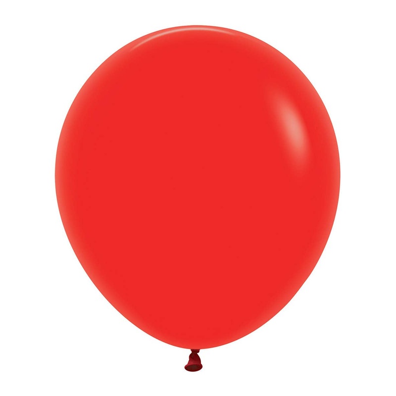 Fashion Red 6 Pack 45cm Latex Balloons