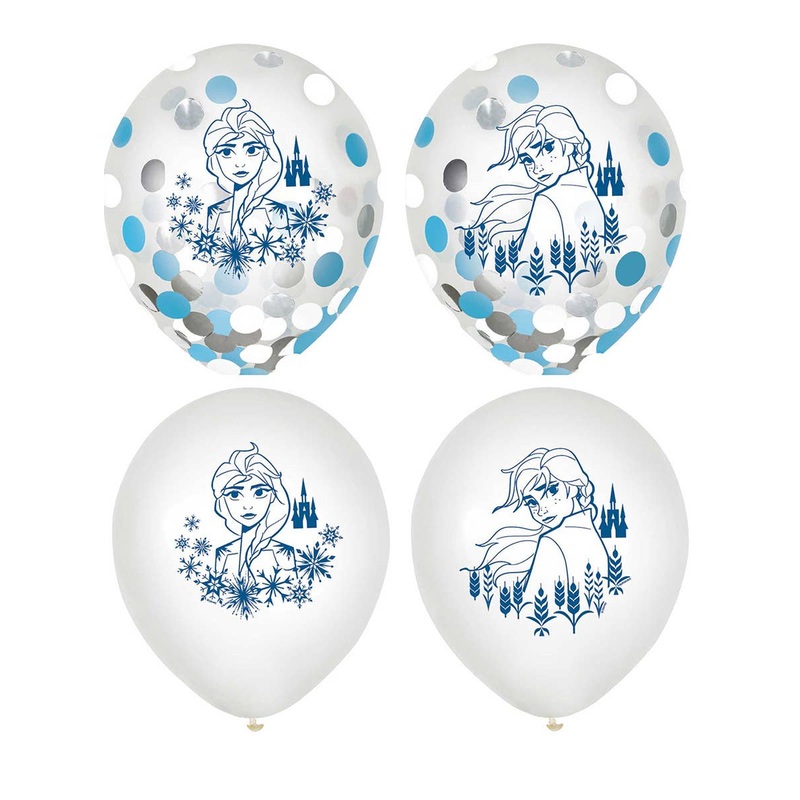 Frozen 2 Pack of 6 Latex 30cm Balloons with Confetti