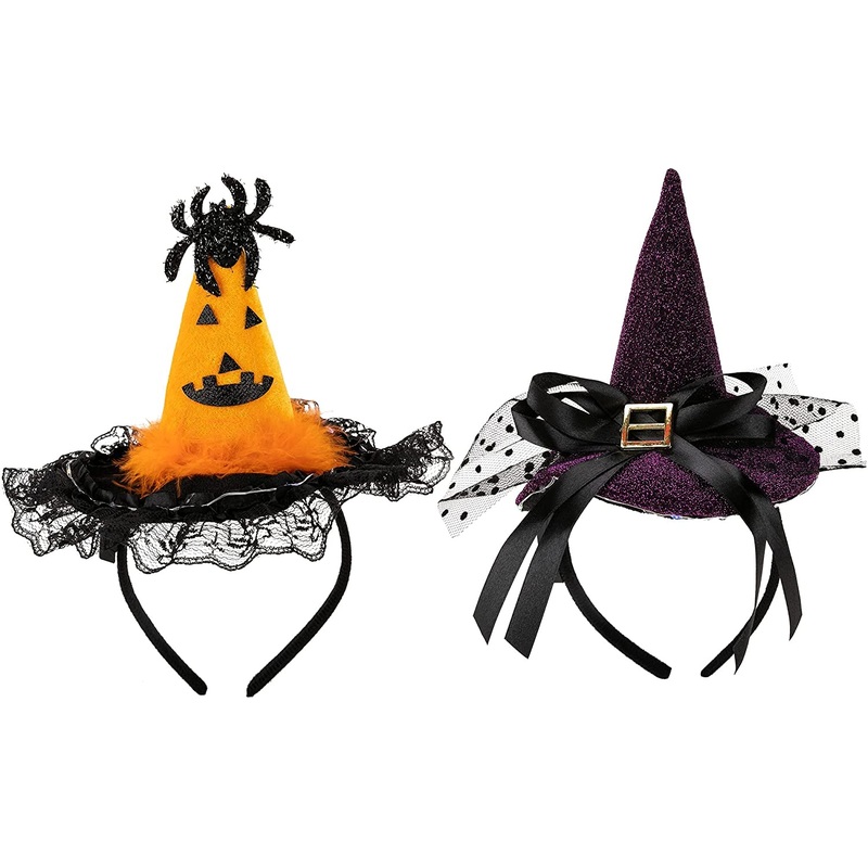 Halloween LED Headbands Sequin Hat,2 Pcs