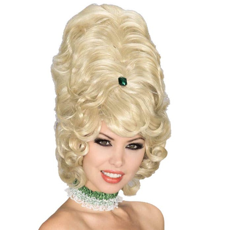 Jewelled Blonde 1960s Beehive Womens Costume Wig