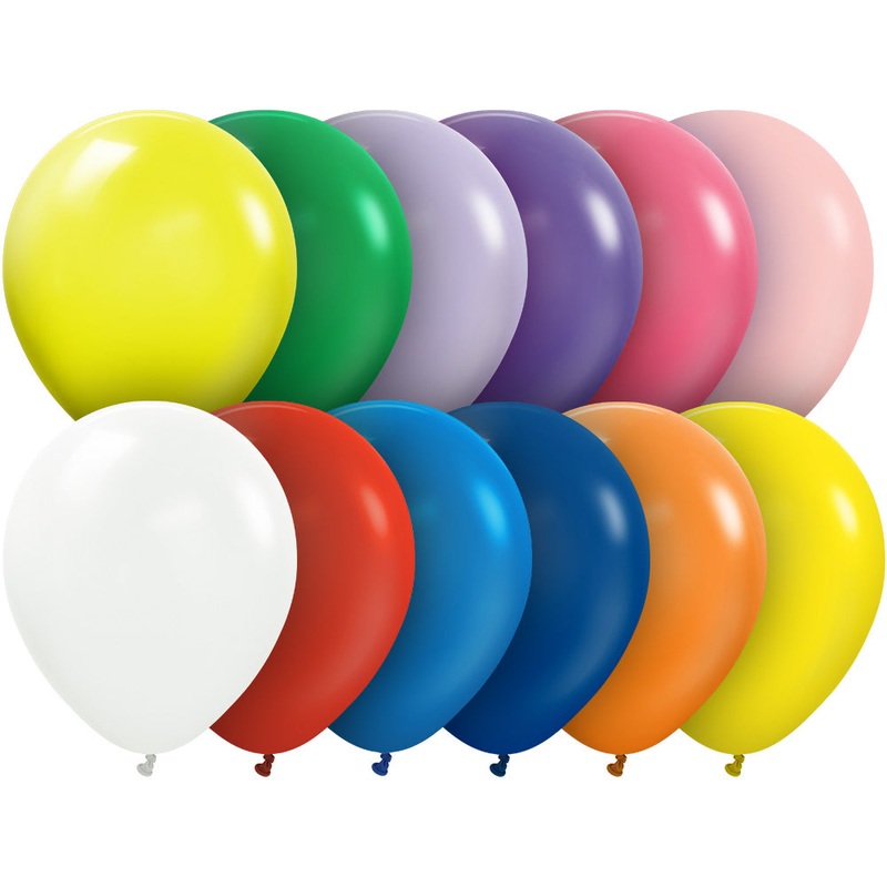 Kalisan Standard Assorted 100 Pack 12 Latex Balloons (100 count)