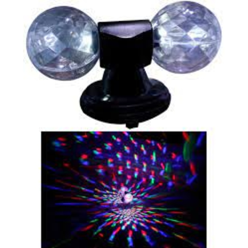 LED Twin Crystal Disco Balls