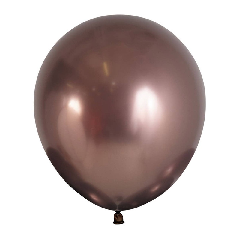 Metallic Reflex Truffle 6 Pack 45cm Latex Balloons